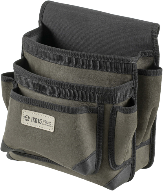 주경산업 3단 스웨이드 못주머니 JK-015, 1개