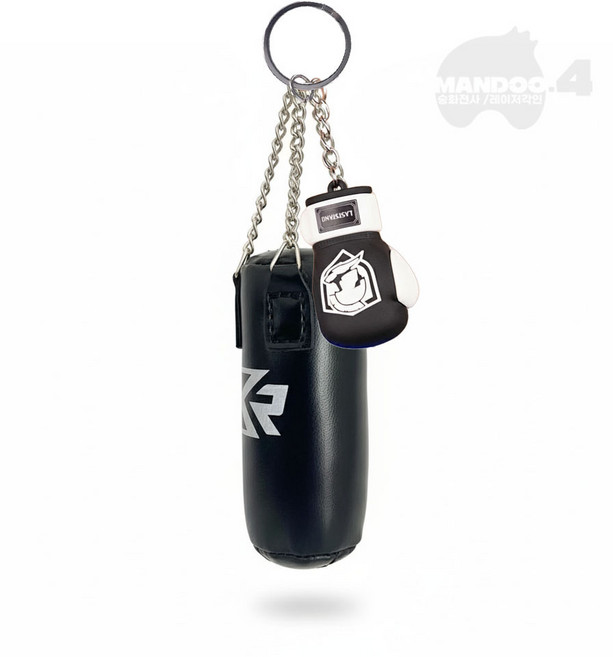 MANDOO4 덤벨 바벨 복싱 피트니스 가방 키링 키홀더 헬스 운동 굿즈 백팩 꾸미기 선물, 1세트, TYPE C 복싱 매니아 세트 블랙