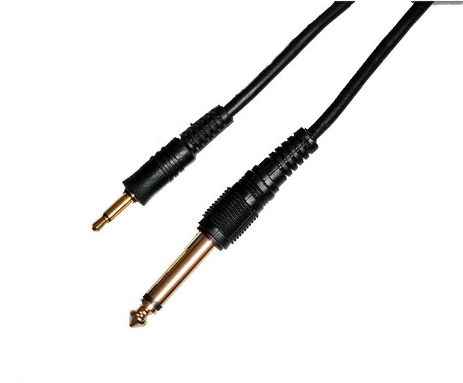 국산 고급형 오디오케이블 3.5mm 모노 - 5.5mm 모노 케이블 음향 1.5m 부터