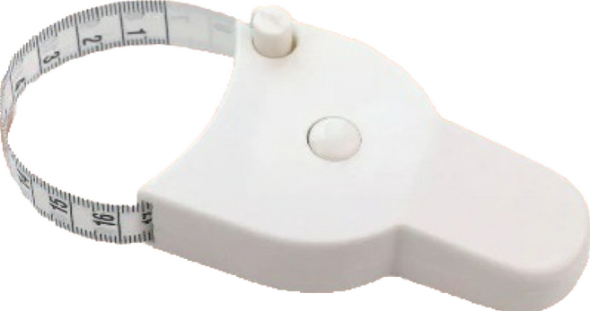 三圍測量捲尺 柔軟舒適 自動伸縮 方便攜帶 精準測量身體各部位尺寸, 1個, 150cm