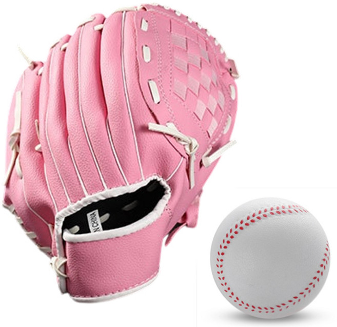 투센 야구글러브 우투 소프트볼, 핑크, 1개