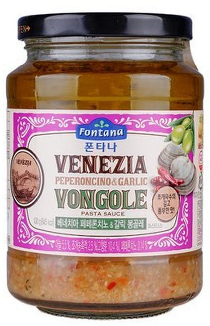 폰타나 베네치아 페페론치노 갈릭 봉골레 파스타소스430g, 1개, 430g