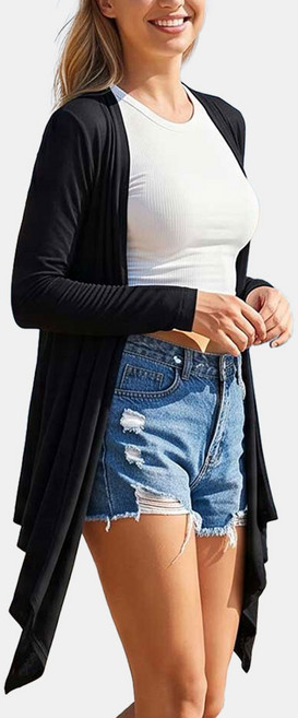 실루엣 국산 여성 바캉스 비치 롱 가디건