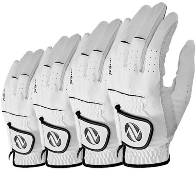[artEX] 아텍스 골프장갑 반양피 남성용 / 4장세트, 4개, 화이트