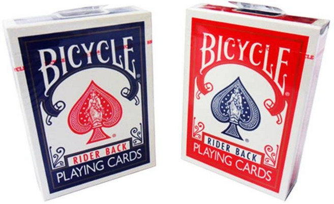 (정품) USPCC 바이시클 마술카드, 1개, 블루+블루