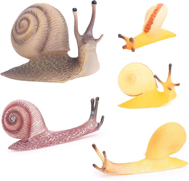 제트피규어 달팽이 동물 모형 피규어 장난감 5종 세트, 1개
