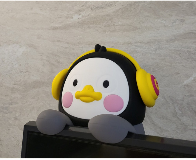 베이비펭수 모니터걸이형 방향제, 1개, 블랙체리