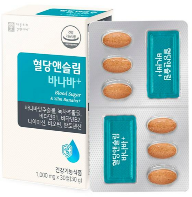 애플트리김약사네 혈당앤슬림 바나바+ 30g, 30정, 1개