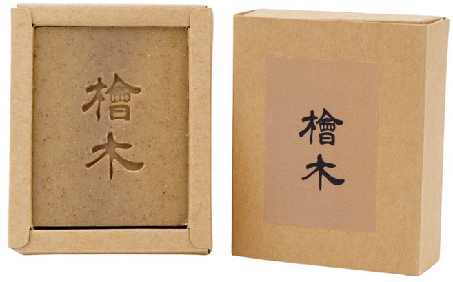 愛草學檜木靜心皂，溫和潔淨，無添加防腐劑、人工色素、香精，100g, 100g, 1個