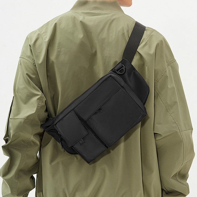 [담앤드솜 담솜온] 포켓 물병 힙색 슬링백 크로스백 메신저백 방수 여행용 남녀공용