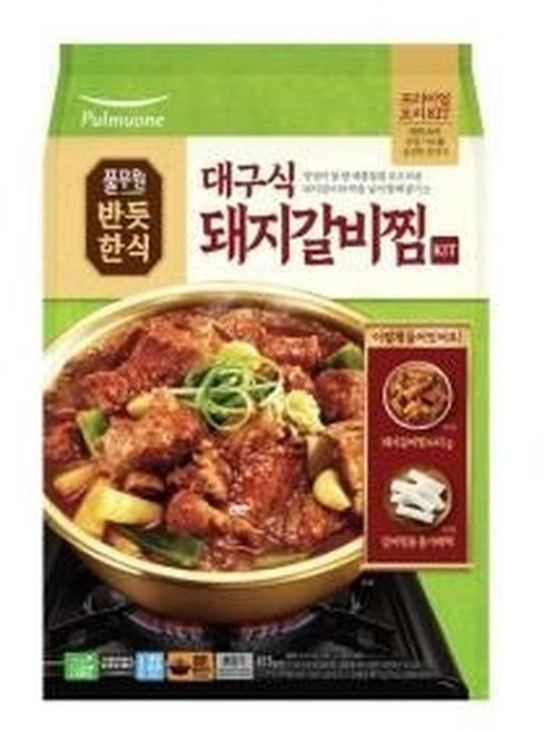 풀무원식품 대구식 돼지갈비찜 KIT, 2개, 815g