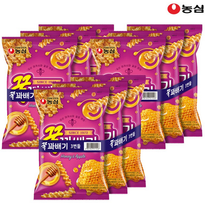 농심 꿀꽈배기 70g, 9개