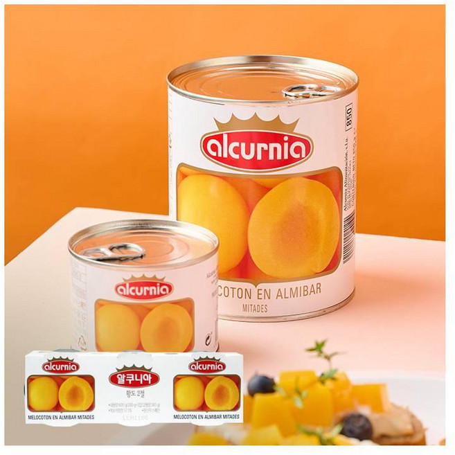 농심 알쿠니아 황도 200g, 1세트