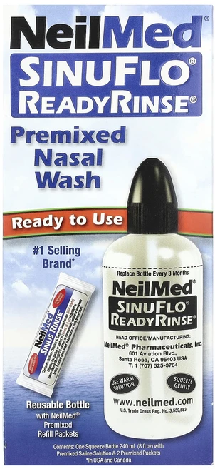 NeilMed SinuFlo ReadyRinse 프리믹스 비강 워시 2개입, NeilMedSinuFloReadyRinse프리믹스비강 - 쿠팡