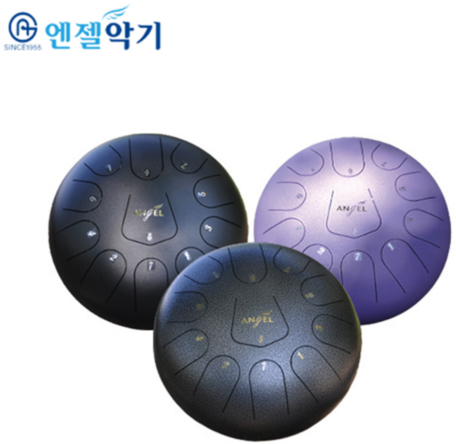 12인치11음 엔젤 스틸텅드럼, 실버, 1개