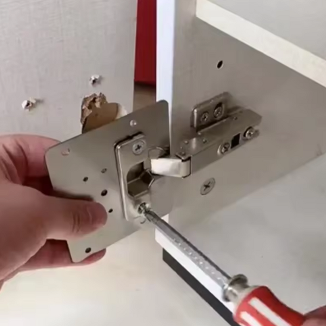 가구 문짝 수리 댐퍼 경첩 보강판 베이스판 90x47 B형, 1개