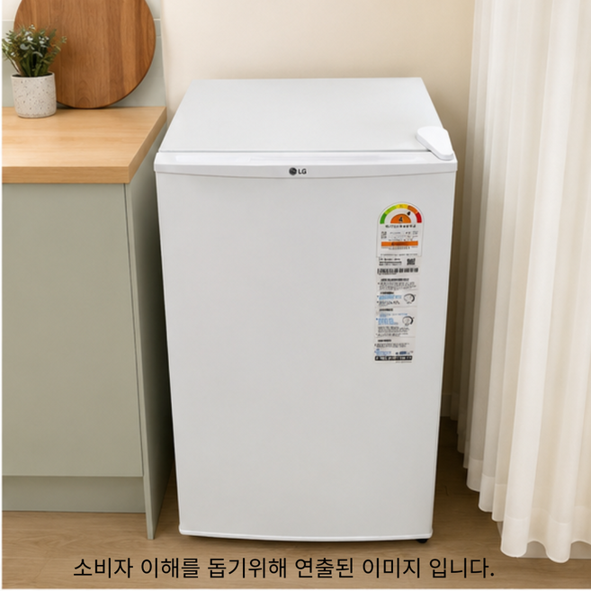 LG전자 미니 90L 1도어 냉장고 방문설치, 슈퍼화이트, B103W14