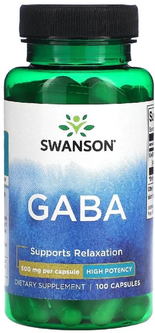 스완슨 가바 GABA 500mg 100캡슐, 1개, 100정 - 쿠팡
