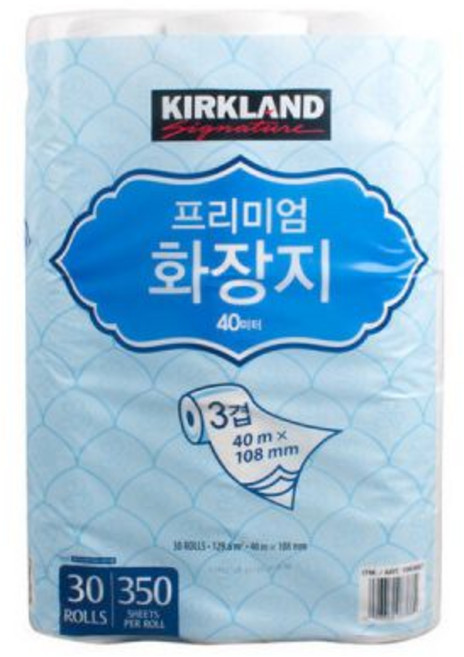 화장지 3겹 30롤 롤휴지 두루마리 커클랜드, 커클랜드 프리미엄 화장지 3겹 30롤 롤휴지 두루마리