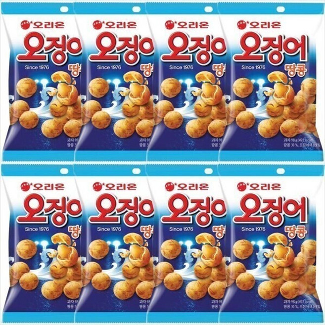 오리온 오징어땅콩 98g x 8개