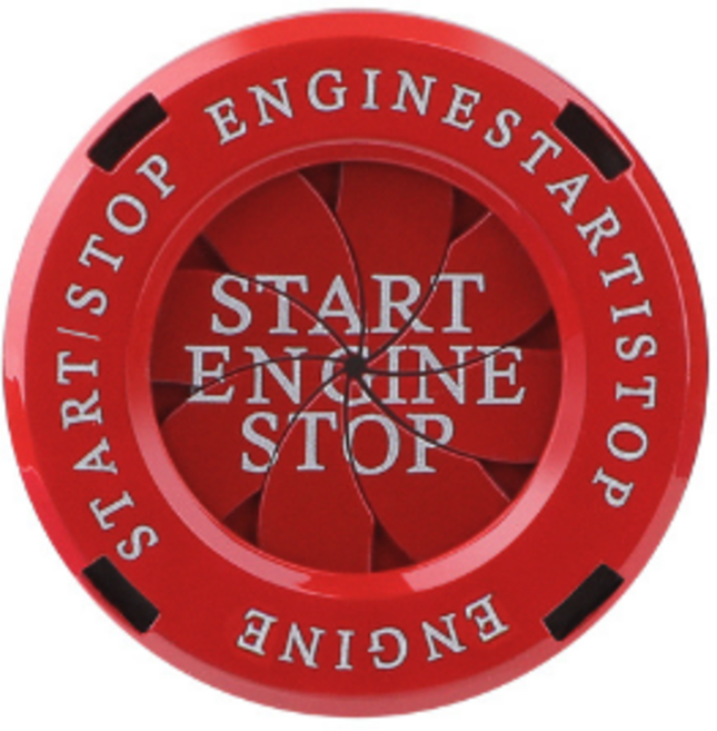 뉴욕리빙 스타트버튼커버 시동버튼커버, 1개, 레드