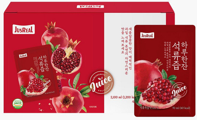 착즙 석류즙 100% 자연원 석류주스 여성 건강음료 1박스(30포), 70ml
