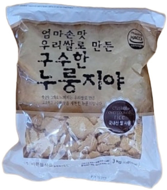 바른들식품 엄마손맛 우리쌀로 만든 구수한 누룽지야 600g x 6개