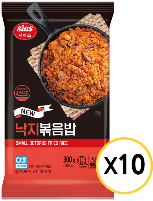 [현대프리마켓] 시아스 낙지 볶음밥, 300g, 10개