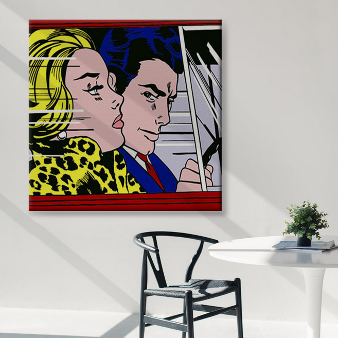 아트픽스 DIY 명화그리기 유화그리기 컬러링북 팝아트 동물 인물, D05-차안에서, 1개