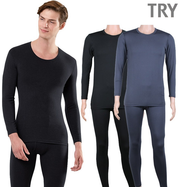 트라이 남여 히트업 라이트 발열 기모 내의 내복 상하의 세트
