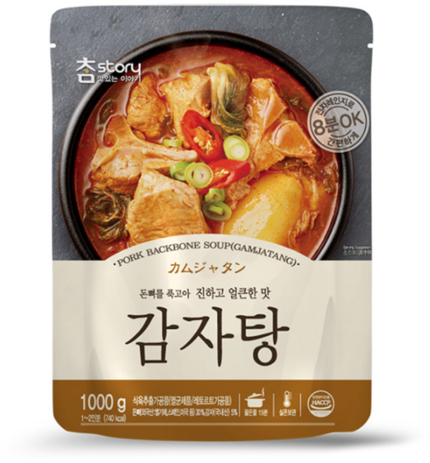 참스토리 즉석탕 감자탕 1Kg, 5개