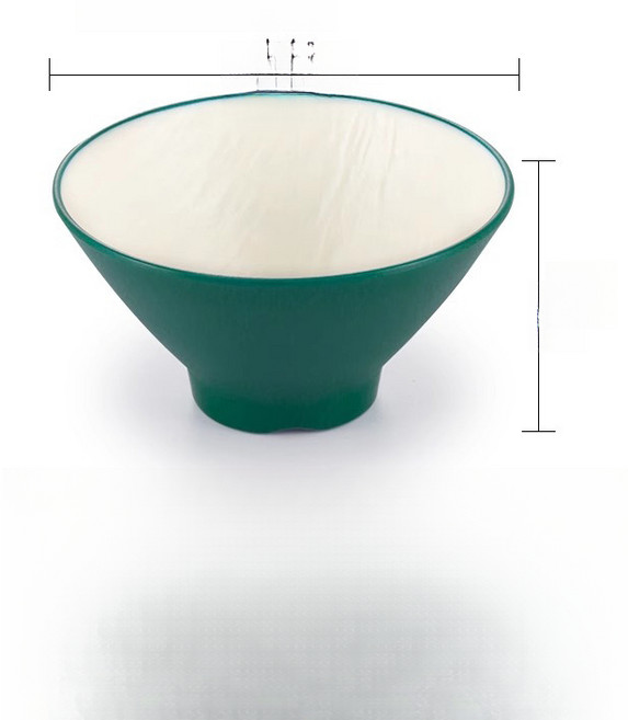 해피유통 멜라민 그릇 삿갓 국수 그릇 jhljq, 7인치[지름 17.7]D