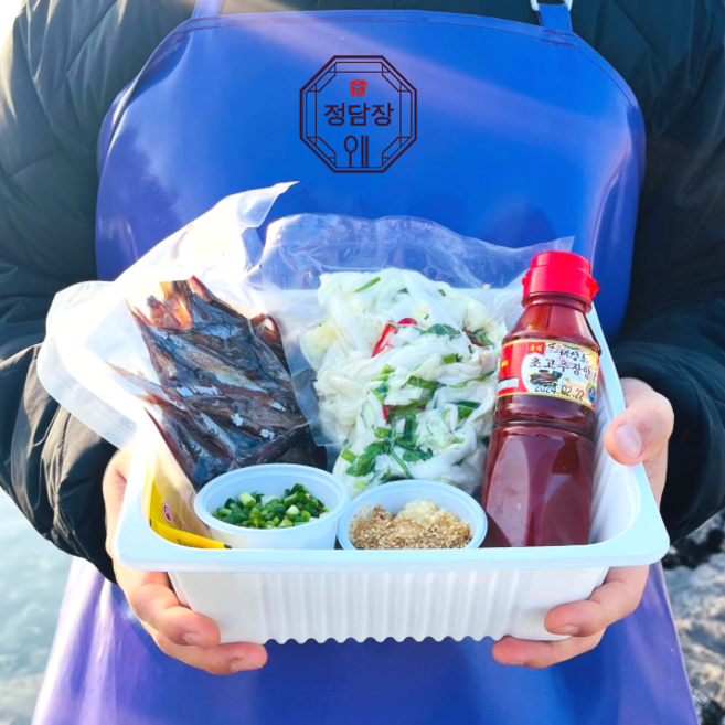 구룡포 햇 과메기 초무침 밀키트 야채세트 3-4인분 밥도둑 술안주 최고반찬, 과메기초무침, 1세트