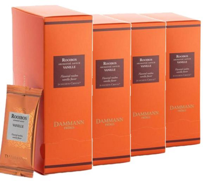 다만프레르 루이보스 티 바닐라 엔벨로프 티백, 24개입, 4개
