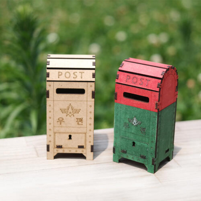 아트박스/퍼즐이야기 3D입체퍼즐 나무퍼즐 우체통 만들기, 1개