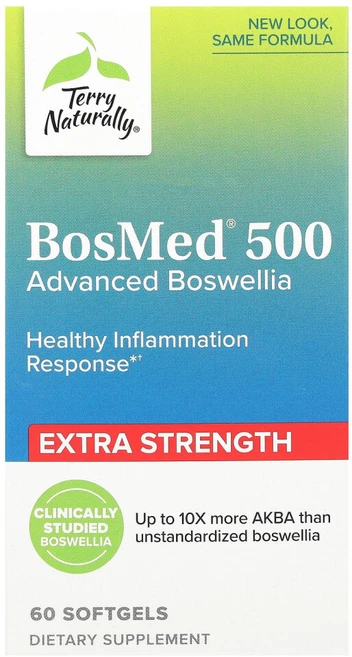 테리네추럴리 BosMed 500 엑스트라 스트렝스 고급 보스웰리아 500mg 소프트젤 60정, 1개 - 쿠팡