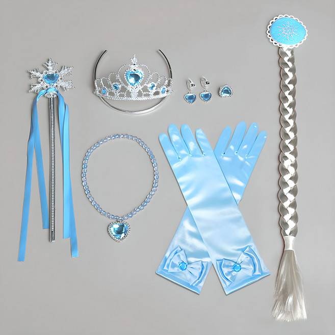 VIDANGILKIDS 얼음공주 코스튬 7종 세트