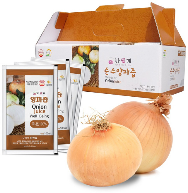 나애게 무안 순수 양파즙 100ml 60팩, 3L, 2개