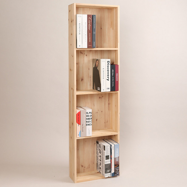 삼나무 원목 다용도 슬림 책장 400 롱버전
