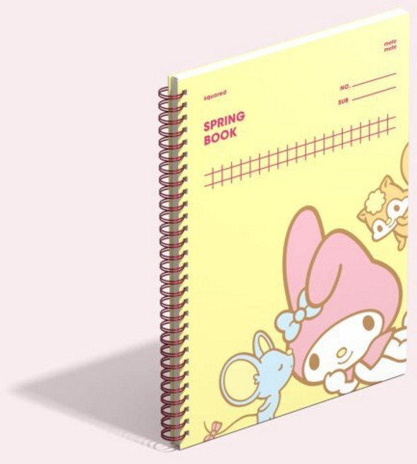 [모트모트X산리오] 스프링북 스퀘어드 - 마이멜로디