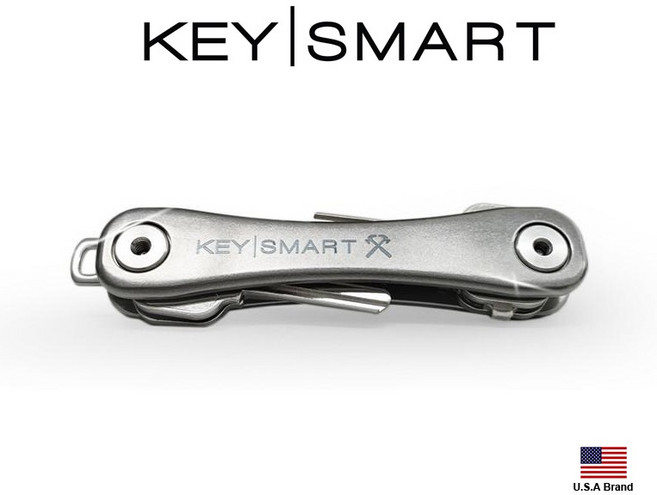 Keysmart Rugged強壯版95mm鈦金屬鑰匙收納器 附背夾 開瓶器, 1個, 無擴充包