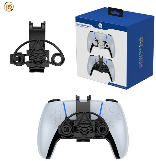 JYS PS5 迷你方向盤 賽車控制器, 1個, 黑色