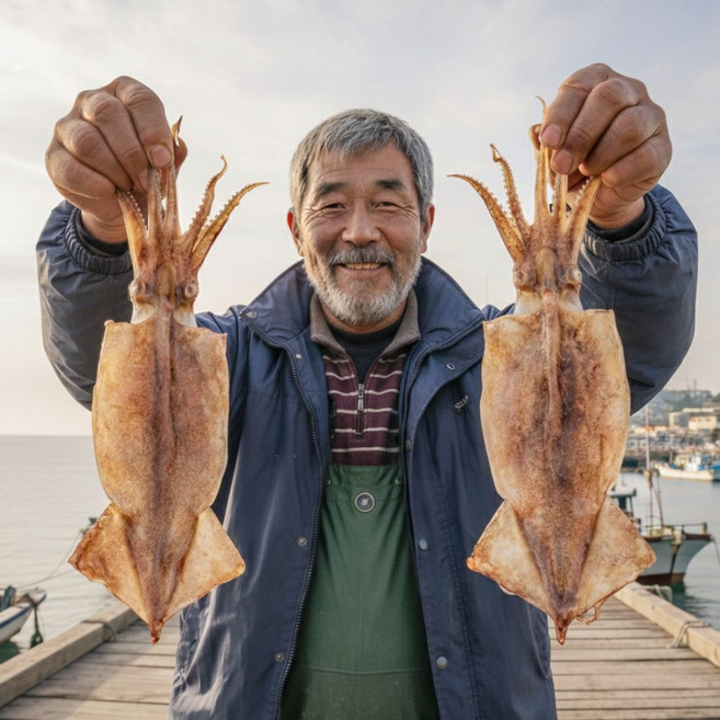 안심건조 구룡포 반건조 오징어, 1개, 5미 170g