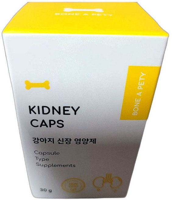 신장 건강 지원 강아지 요로 방광 영양제 면역력 강화 60캡슐 1개, 60정