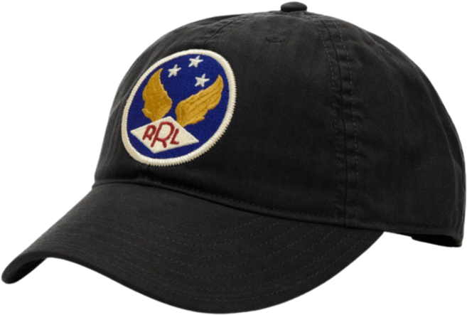 [정품보증] Double RL Garment dye Twill Ball Cap Black 더블 알엘 가먼트 다이 트윌 볼 캡 블랙