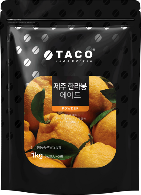 타코 제주 한라봉 에이드 파우더, 1개, 1kg