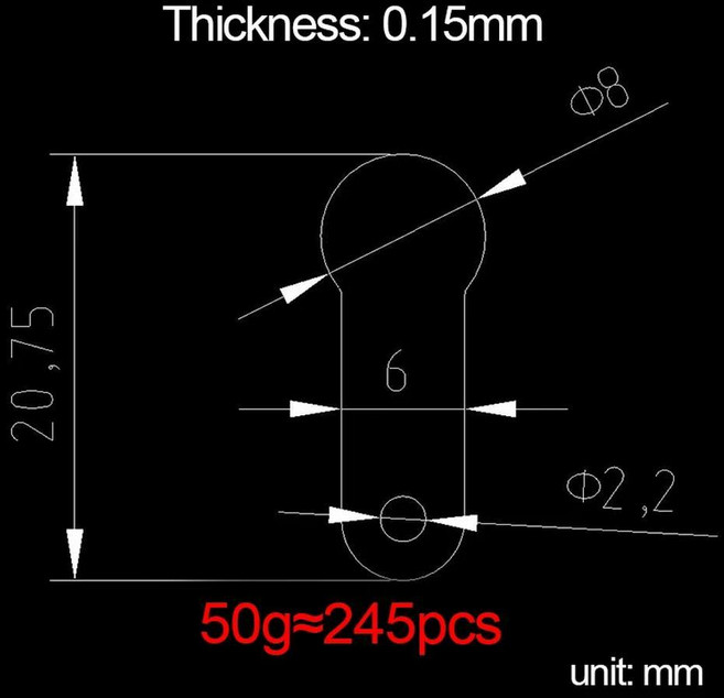 50g 니켈 스트립 T/L/Y/H 모양 시트 플레이트 배터리 도금 강철 벨트 스폿 용접 커넥터, 50g 0.15I, 1개