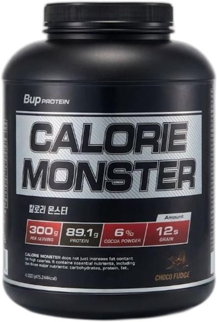 칼로리몬스터 체중증가 살찌는 헬스보충제 초코맛 단백질 프로틴, 1개, 4kg