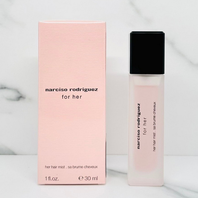 NARCISO RODRIGUEZ For Her 女性淡香水髮香噴霧 30ML, 1個, For Her女性淡香水髮香噴霧30ML