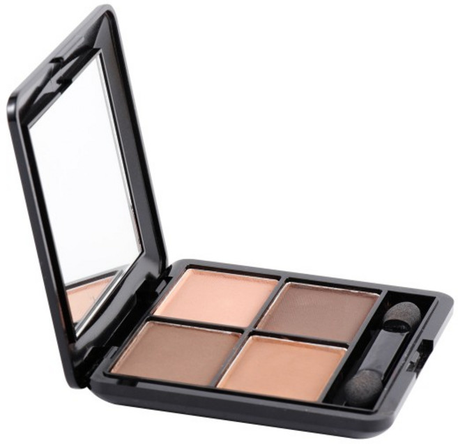 쿠쿠스토어 4가지 색상 아이섀도우 매트 및 쉬머 블렌더블 크리미 텍스처 하루 종일 지속 살롱 가정 웨딩, 1